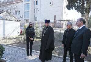 Birinci vitse-prezident Mehriban Əliyeva Gəncədə Aleksandr Nevski adına Rus Pravoslav kilsəsində olub