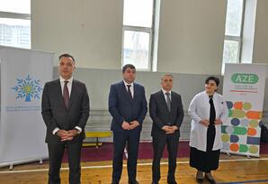 Yasamal rayonunda voleybol (qızlar) idman növü üzrə yarışın final oyunları və mükafatlandırma mərasimi baş tutub