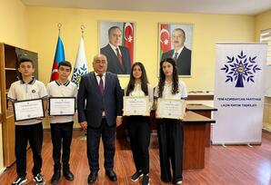 YAP Laçın rayon təşkilatı müsabiqə qaliblərini mükafatlandırıb - FOTOLAR