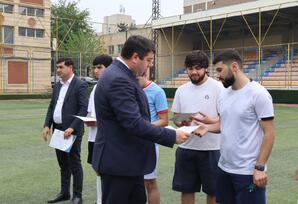 Yasamal rayonunda Ümummilli Lider Heydər Əliyevin anadan olmasının 102-ci ildönümünə həsr olunmuş idman yarışlarına yekun vurulub - FOTOLAR