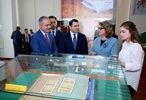 Mədəniyyət naziri Adil Kərimli Düşənbədə tacik həmkarı ilə görüşüb - FOTOLAR