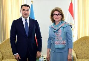 Mədəniyyət naziri Adil Kərimli Düşənbədə tacik həmkarı ilə görüşüb - FOTOLAR
