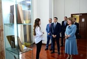 Mədəniyyət naziri Adil Kərimli Düşənbədə tacik həmkarı ilə görüşüb - FOTOLAR