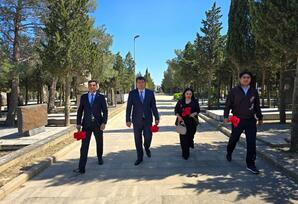 Şəhid Taleh Yusifovun məzarı ziyarət olunub