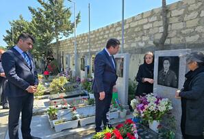 Şəhid Taleh Yusifovun məzarı ziyarət olunub