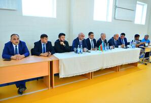Şəmkir rayonunda təhsil işçiləri arasında voleybol üzrə regional birinciliyinin final mərhələsi keçirilib