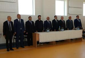 Şəmkir rayonunda təhsil işçiləri arasında voleybol üzrə regional birinciliyinin final mərhələsi keçirilib