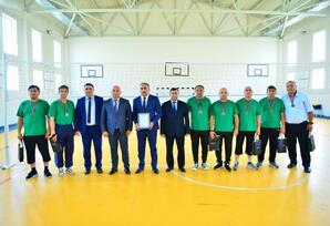Şəmkir rayonunda təhsil işçiləri arasında voleybol üzrə regional birinciliyinin final mərhələsi keçirilib