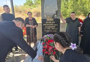 ŞƏHİD RUSLAN KAZIMOVUN İLDÖNÜMÜNDƏ XATİRƏSİ ANILIB