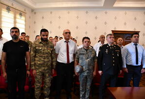26 İyun-Azərbaycan Respublikasının Silahlı Qüvvələri Günü münasibətilə YAP Ağcabədi rayon təşkilatında tədbir keçirilmişdir