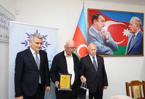 YAP Şəmkir rayon təşkilatında veteran partiyaçılarla görüş keçirilib