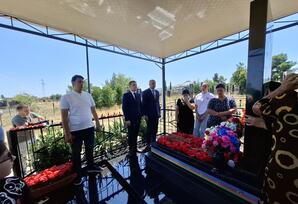 AĞSTAFA RAYONUNDA VƏTƏN MÜHARİBƏSİ ŞƏHİDİ MƏTLƏB ƏLƏSGƏROVUN DOĞUM GÜNÜNDƏ XATİRƏSİ ANILIB