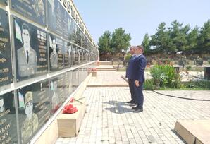Ağstafa rayonunda vətən müharibəsi şəhidi  Mahmud Əhmədovun doğum günündə xatirəsi anılıb