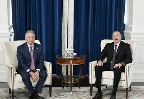 Vaşinqtonda Azərbaycan Prezidenti İlham Əliyevin ABŞ Prezidentinin xüsusi elçisi Stiv Uitkoff ilə görüşü olub - FOTOLAR 