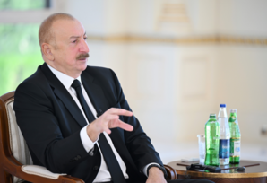 Azərbaycan Prezidenti İlham Əliyev “Əl-Ərəbiyyə” telekanalına müsahibə verib - FOTOLAR