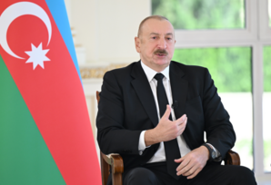 Azərbaycan Prezidenti İlham Əliyev “Əl-Ərəbiyyə” telekanalına müsahibə verib - FOTOLAR
