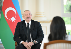 Azərbaycan Prezidenti İlham Əliyev “Əl-Ərəbiyyə” telekanalına müsahibə verib - FOTOLAR