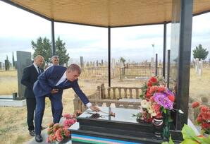 AĞSTAFA RAYONUNDA VƏTƏN MÜHARİBƏSİ ŞƏHİDİ SEYFƏDDİN MURADOVUN DOĞUM GÜNÜNDƏ XATİRƏSİ ANILIB