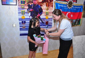 Şəhidin ailəsi ziyarət edilib