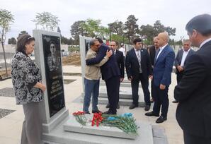Şəhid Vəliyulla Əliyev və Hüseyn Novruzzadənin məzarları ziyarət olunub