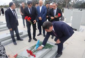 Şəhid Vəliyulla Əliyev və Hüseyn Novruzzadənin məzarları ziyarət olunub