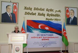Tərtərdə Azərbaycan Respublikasının Dövlət Suverenliyi Gününə həsr olunmuş tədbir keçirilib