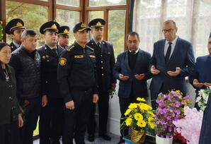 Şəhidin məzarı ziyarət olundu, ruhuna dualar oxundu