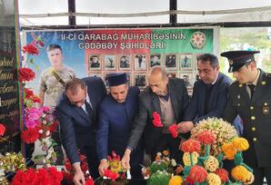 Şəhidin əziz xatirəsi böyük ehtiramla yad edildi