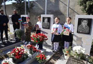 Hərbi Memorial Məzarlıqda 44 günlük Vətən müharibəsi şəhidlərinin əziz xatirələri yad olunub