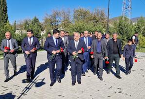 44 günlük Vətən müharibəsi şəhidi Qənimətov Ətraf Oktay oğlunun anım günü qeyd olunub