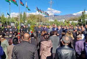 44 günlük Vətən müharibəsi şəhidi Qənimətov Ətraf Oktay oğlunun anım günü qeyd olunub