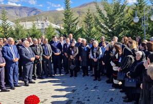 44 günlük Vətən müharibəsi şəhidi Qənimətov Ətraf Oktay oğlunun anım günü qeyd olunub