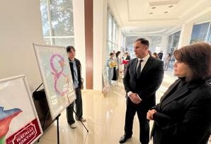 Samux rayonunda 8 Noyabr Zəfər Gününə həsr olunan rəsm sərgisi keçirilib