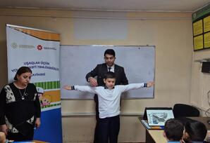 Orta məktəbdə maarifləndirici təlim keçirilib FOTOLAR