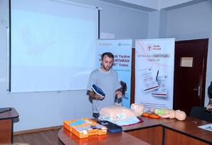 Tibbi yardım təlimləri keçirilib FOTOLAR