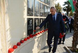 Tərtərdə Şəhidlər Abidə kompleksi ziyarət olunub