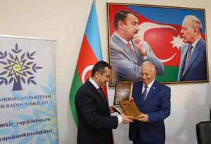 Şəmkirdə YAP-ın təsis edilməsinin 33-cü ildönümü qeyd olunub FOTOLAR