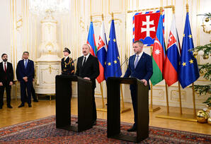 Azərbaycan və Slovakiya prezidentlərinin mətbuata bəyanatları