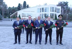 Naftalanda Ulu Öndər Heydər Əliyevin xatirəsi ehtiramla anılıb