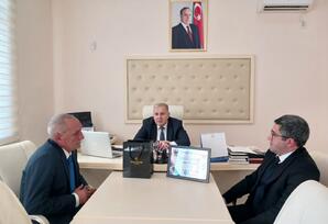 YAP Kürdəmir rayon təşkilatında partiya veteranının 65 illik yubileyi münasibətilə görüş keçirilib