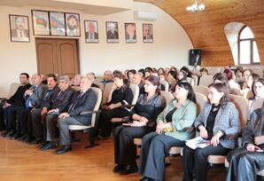 Göygöldə “Konstitusiya və Suverenlik İli” çərçivəsində “Güclü dövlət və dinamik inkişaf strategiyasının müəllifi” adlı tədbir keçirilib