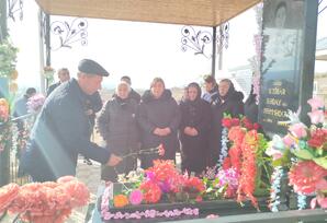 Ağstafa rayonunda Vətən müharibəsi şəhidi EtibarMəmmədovun ildönümündə xatirəsi anılıb