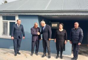 YAP Qobustan rayon təşkilatı partiya veteranı ilə görüş keçirib