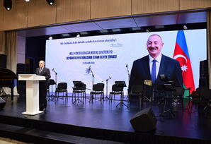 “Milli Konstitusiyadan mütləq suverenliyə: Heydər Əliyev dühasının İlham Əliyev zirvəsi” - FOTOLAR