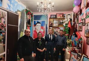 31 Dekabr-Dünya Azərbaycanlılarının Həmrəyliyi Günü və Yeni il bayramı münasibəti ilə Şəhid ailələri ziyarət edilib