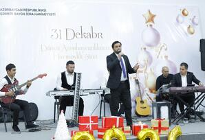 Şəmkirdə 31 Dekabr - Dünya Azərbaycanlılarının Həmrəyliyi Günü və Yeni il münasibətilə tədbir keçirildi - FOTOLAR