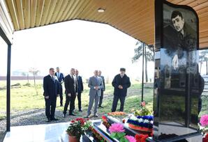 Masallının Ərkivan kəndində şəhid məzarları ziyarət edilib