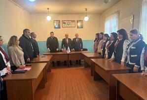 YAP Göygöl rayon təşkilatı üzrə Qarabulaq kənd ərazi partiya təşkilatında seçki yığıncağı keçirilib - FOTOLAR