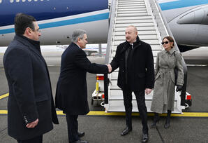 Prezident İlham Əliyev Ümumdünya İqtisadi Forumunun illik toplantısında iştirak etmək üçün İsveçrəyə səfərə gəlib