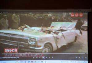 20 Yanvar faciəsinin 36-cı  ildönümünə həsr edilmiş tədbir keçirilib - FOTOLAR